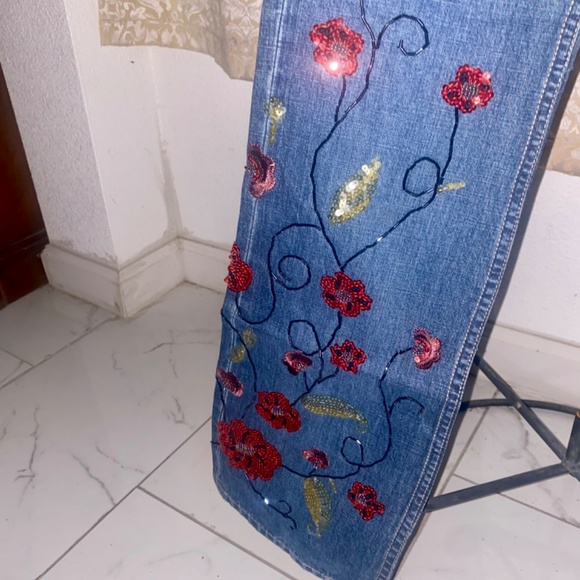 Ladies Parasuco Embellished Extreme Fit Jeans Sz 34 - Picture 7 of 8